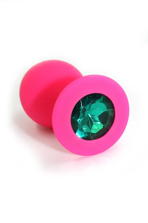 Анальная пробка из силикона dark green