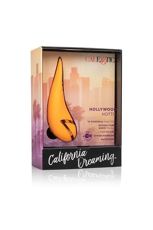 мини вибромассажер hollywood hottie с фунцией «мерцающий язычок» в 