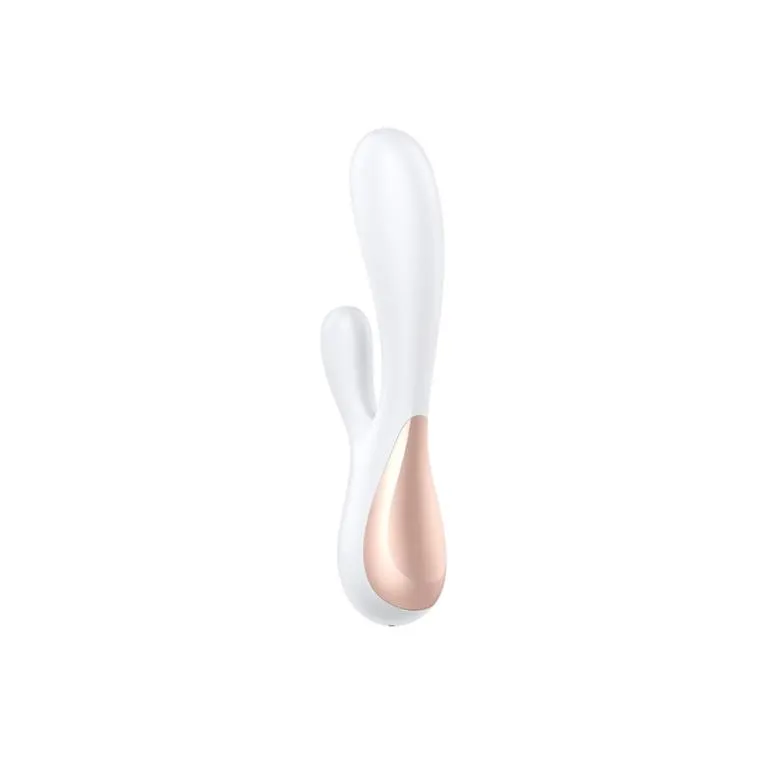 вибромассажер satisfyer mono flexс возможностью управления через приложение - белый в 