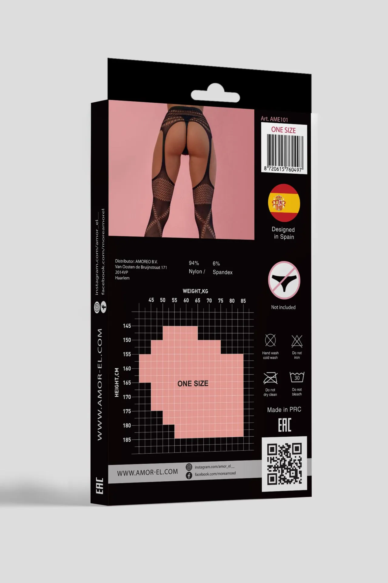 Эротическое чулки с поясом balboa (s/l) в 