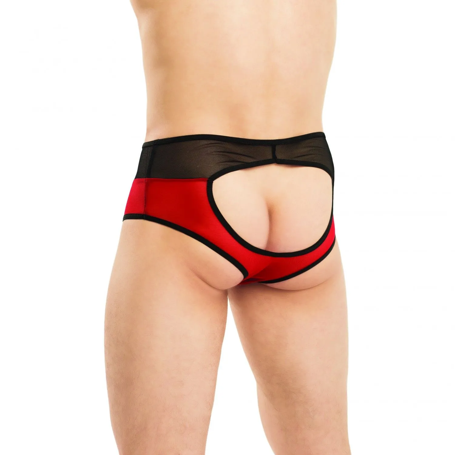 Эротическое трусы мужские flirton, черно-красные в 