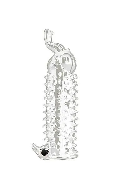 Насада с вибрацией Elephant Vibrating Penis Extension, прозрачная