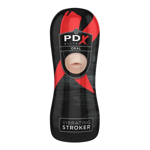 мастурбатор-ротик в тубе с вибрацией pdx elite vibrating oral stroker в 