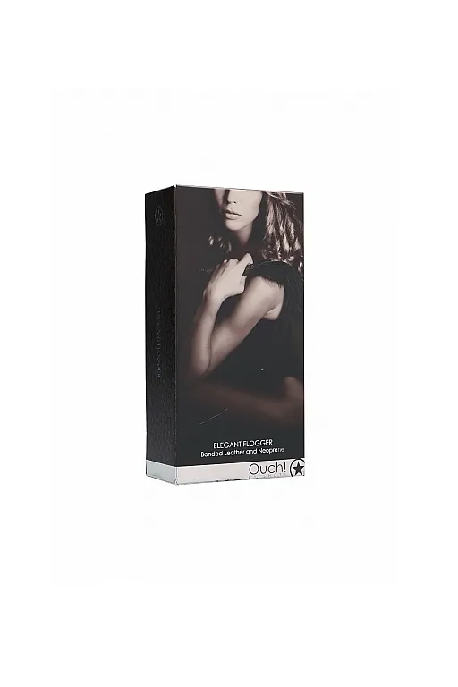 многохвостая гладкая плеть (флогер) elegant flogger в 