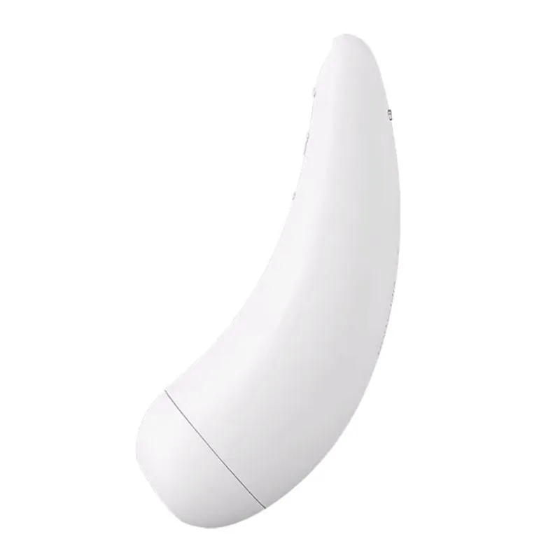 вакуум-волновой бесконтактный стимулятор клитора satisfyer curvy 2+, белый в 