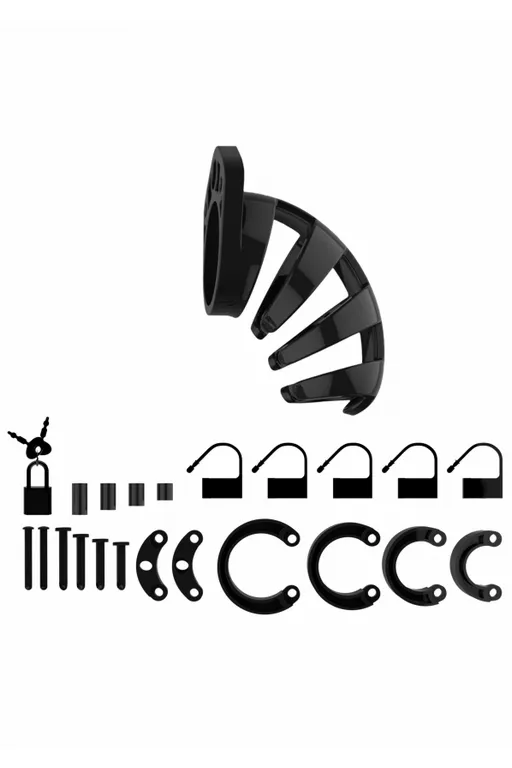 мужской пояс верности cock cage  model 02 chastity 3.5" в 