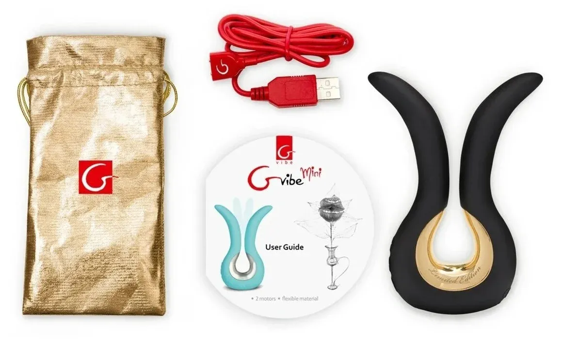 вибратор gvibe mini gold, золотой в 