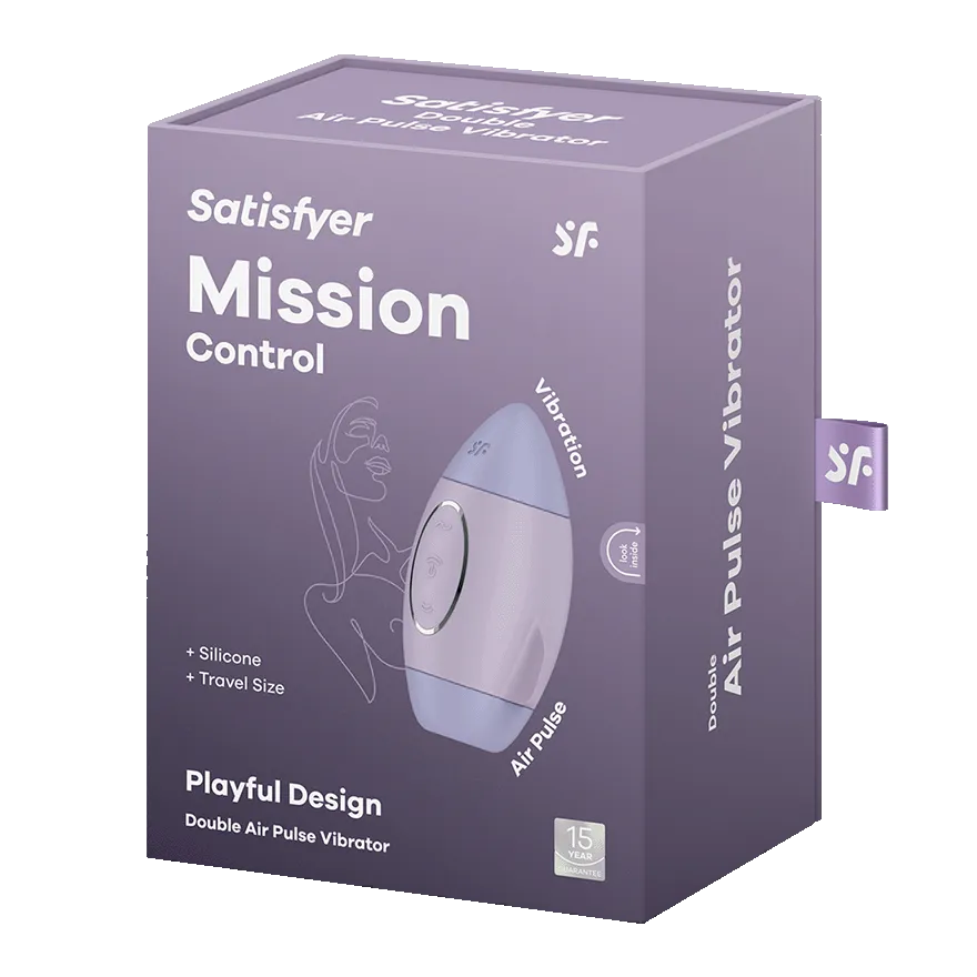 вакуумный массажер satisfyer mission control light purple 060088sa в 