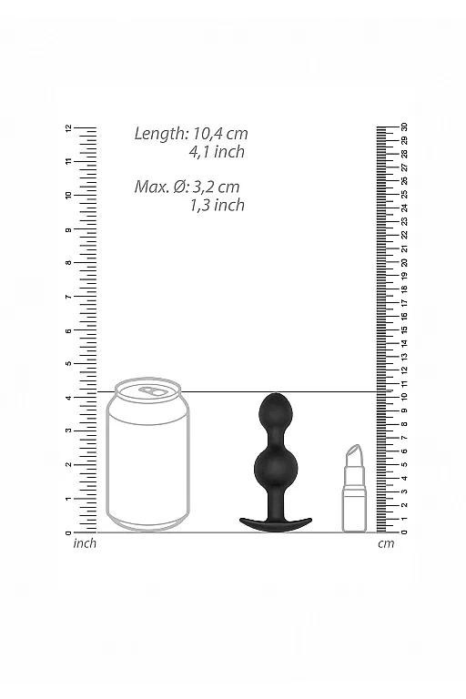 анальная пробка n0. 90 - self penetrating butt plug в 