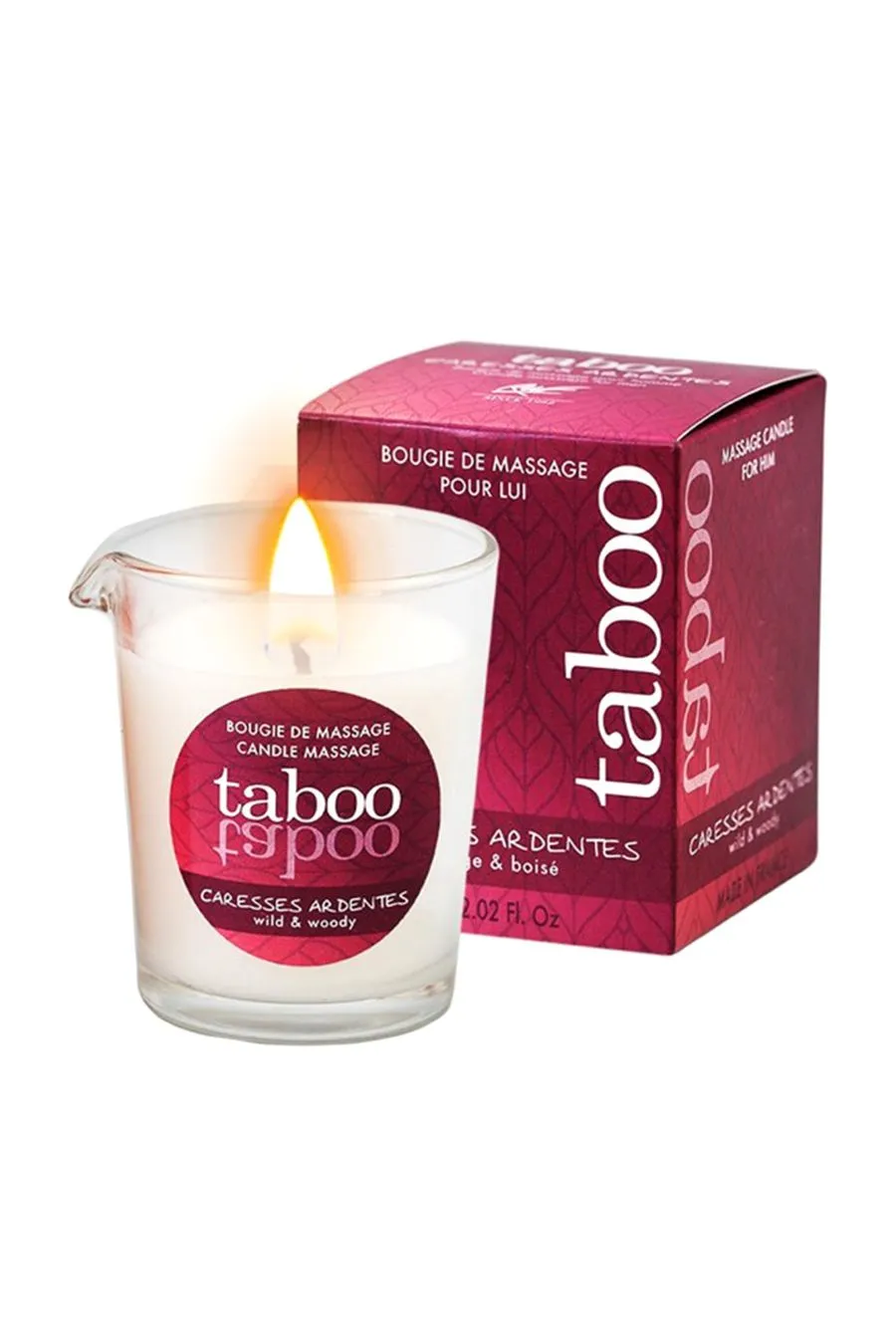 массажное аромамасло для мужчин ruf taboo пылкие ласки (сaresses ardentes), аромат папоротник, 60 мл в 