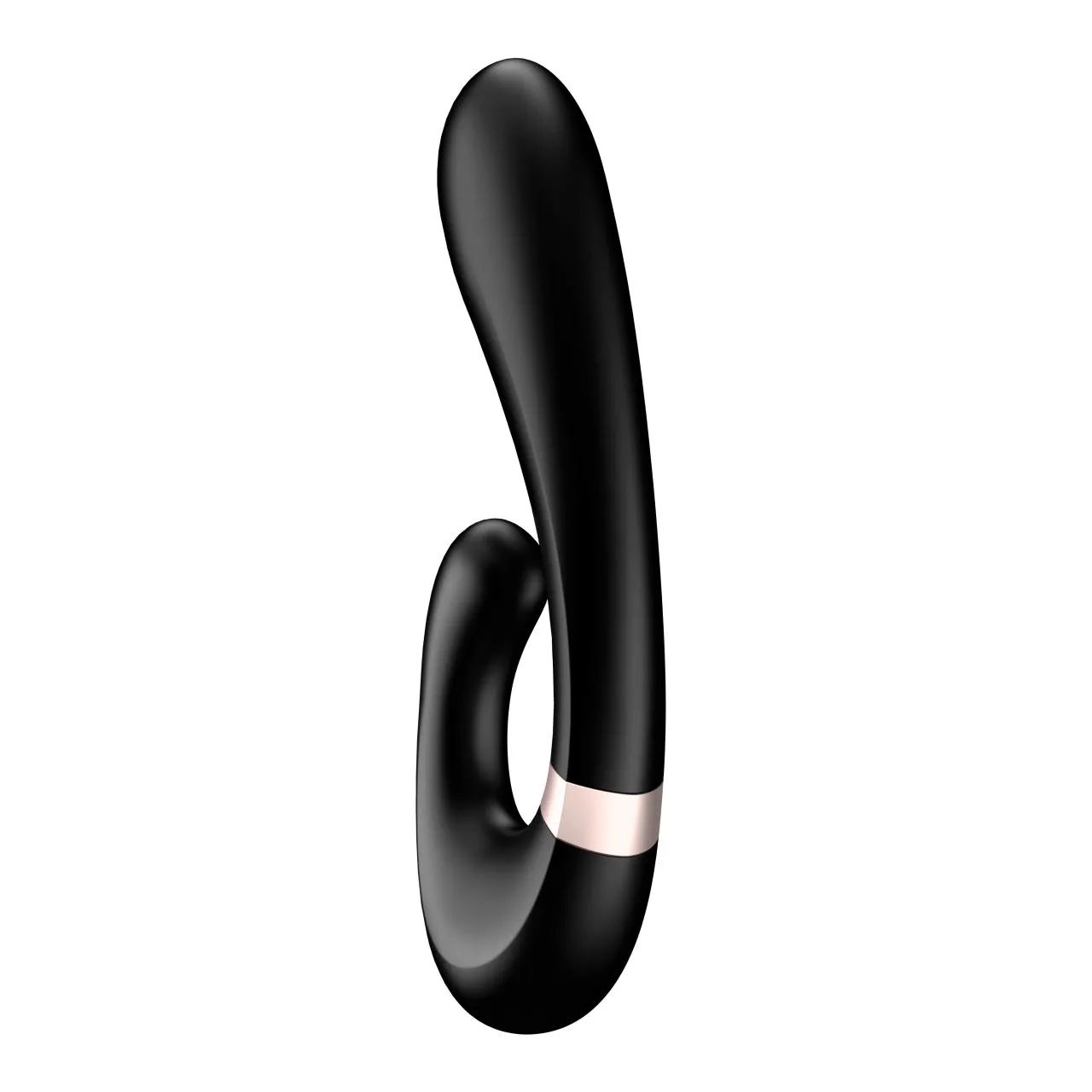 вибратор-кролик heat wave с функцией нагрева (черный) в 