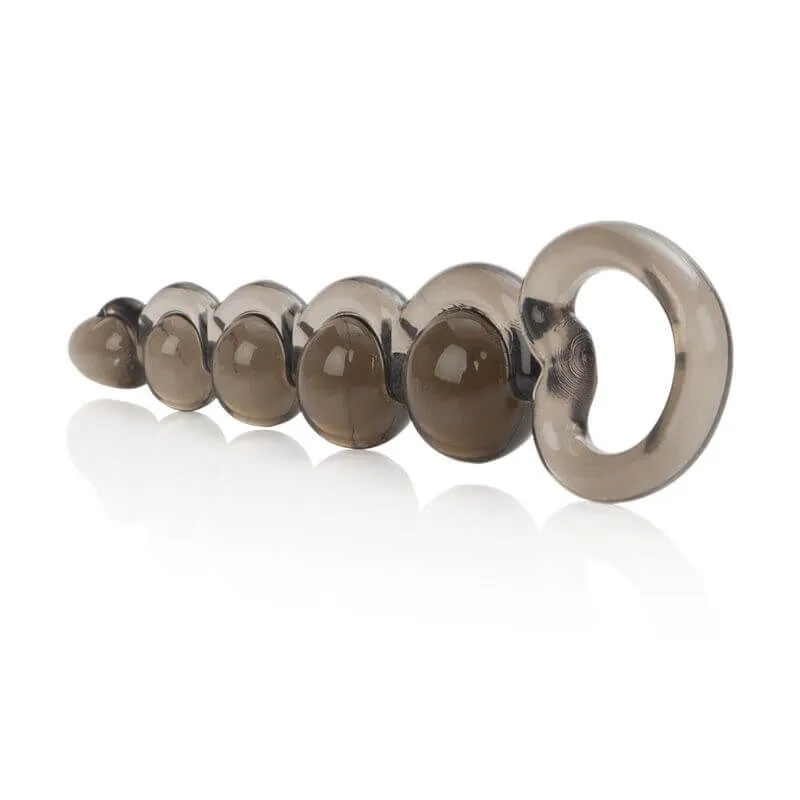 анальная цепочка california exotic novelties beaded probe, серая в 