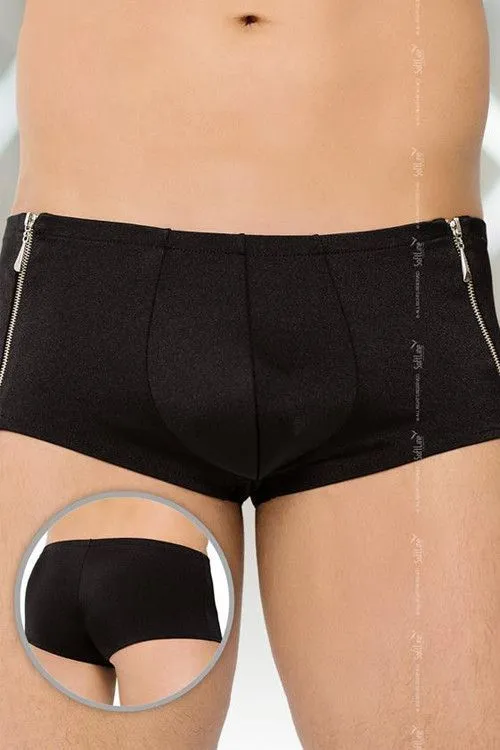 Эротическое трусы-шорты мужские softline, черные в 