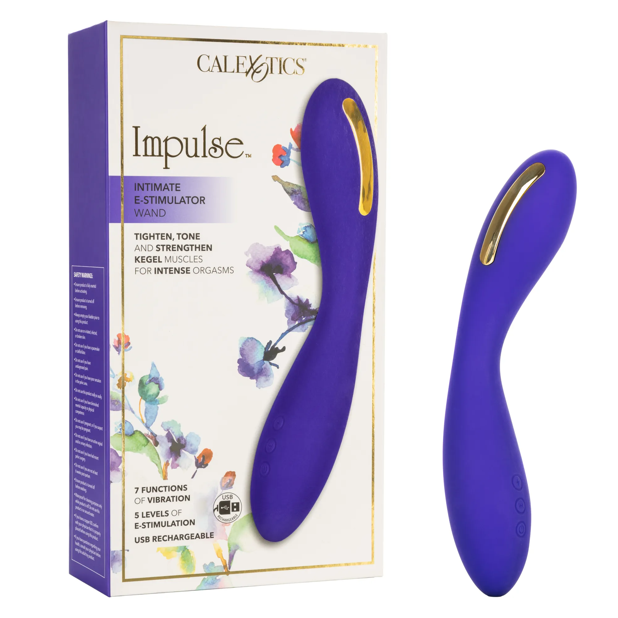 вибромассажер с электростимуляцией impulse intimate e-stimulator wand в 