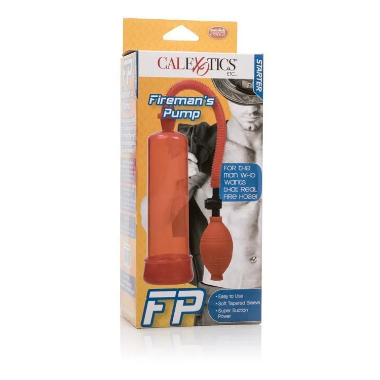 помпа california exotic novelties fireman's pump, красная в 