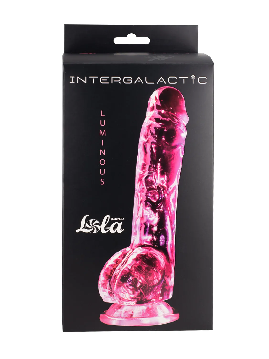 прозрачный дилдо intergalactic luminous pink 7086-01lola в 