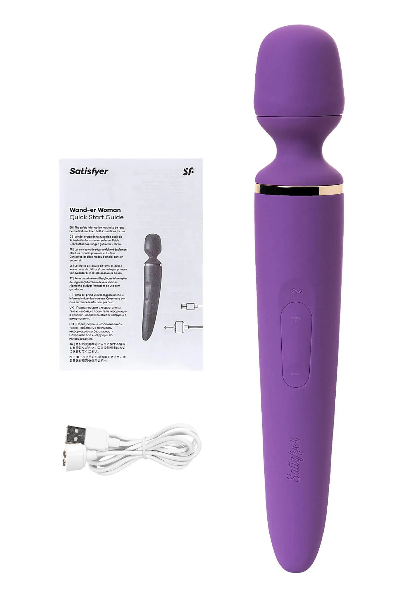cтимулятор satisfyer wand-er woman, фиолетовый в 