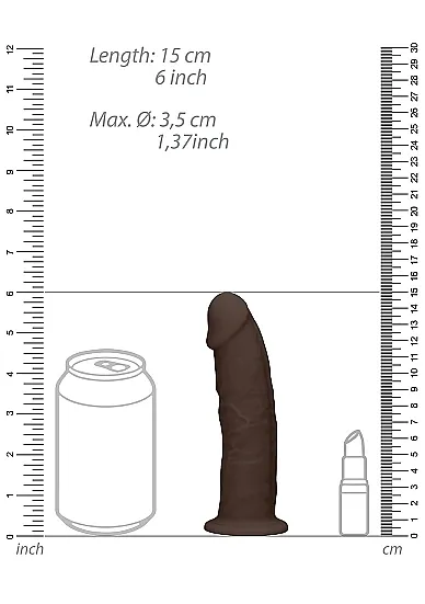 фаллоимитатор без мошонки silicone dildo without balls - 15,3 см. в 