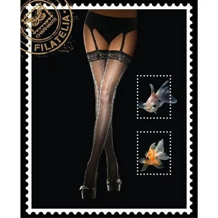 Эротическое чулки под пояс charmante cophylatta, l-xl в 