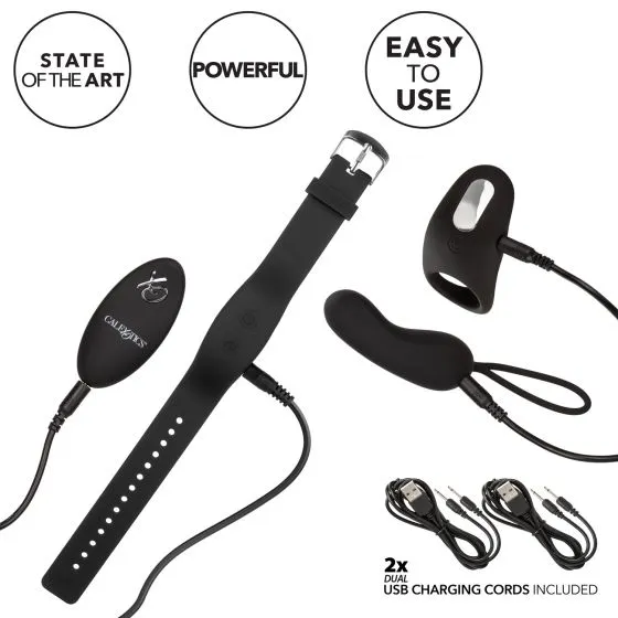 перезаряжаемый набор для двоих на дистанционном управлении silicone remote foreplay set в 