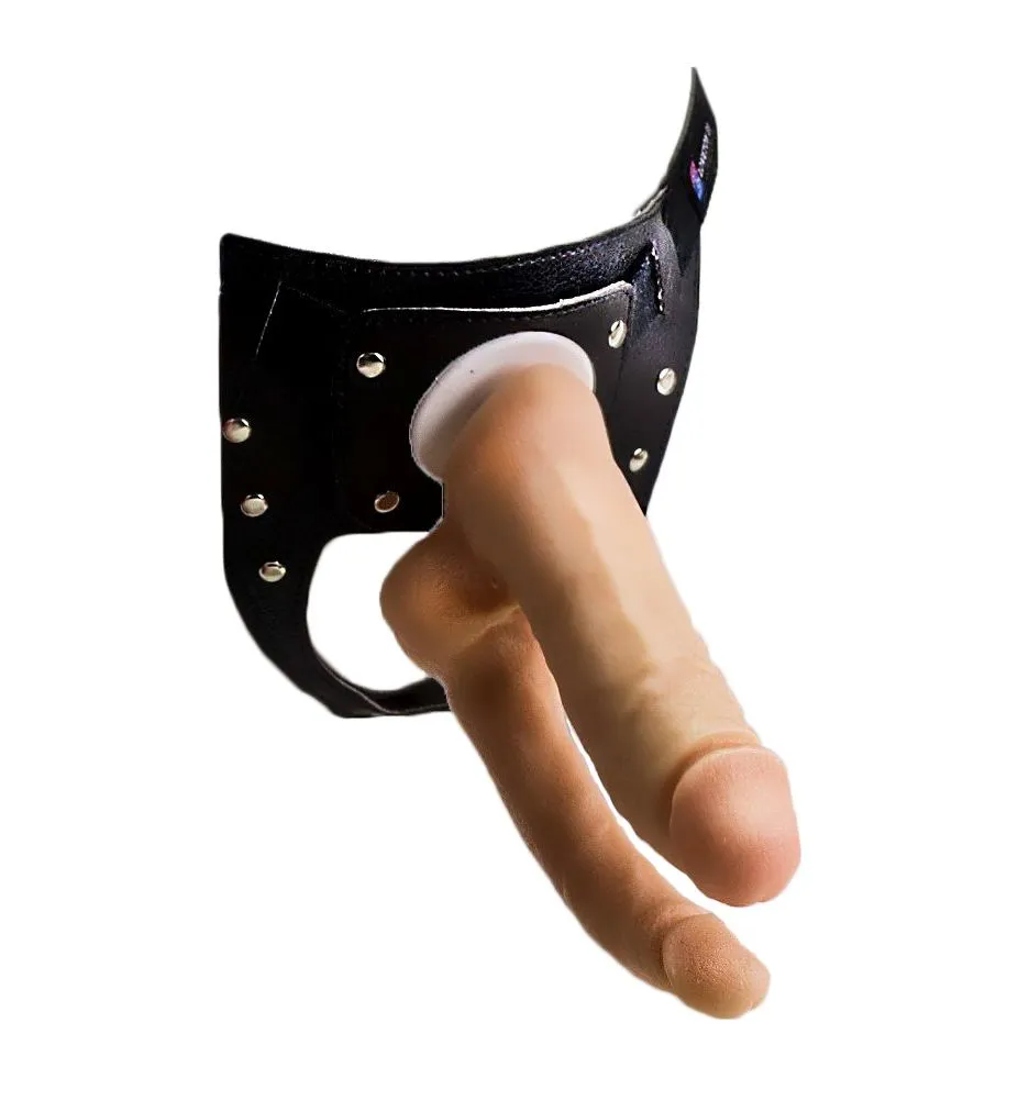 фаллоимитатор с поясом "harness", двойной в 