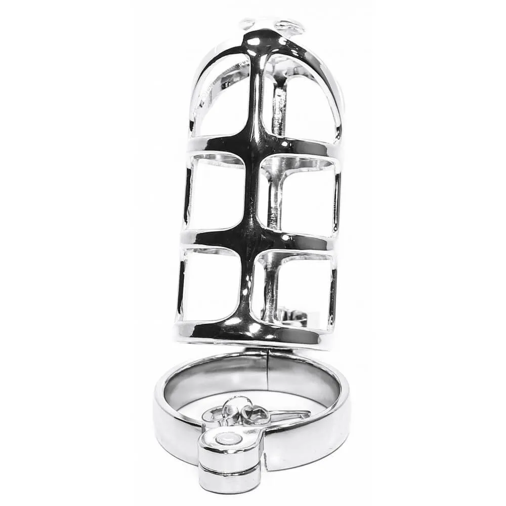 клетка на член pipedream metal worx cock cage xl, металлическая в 