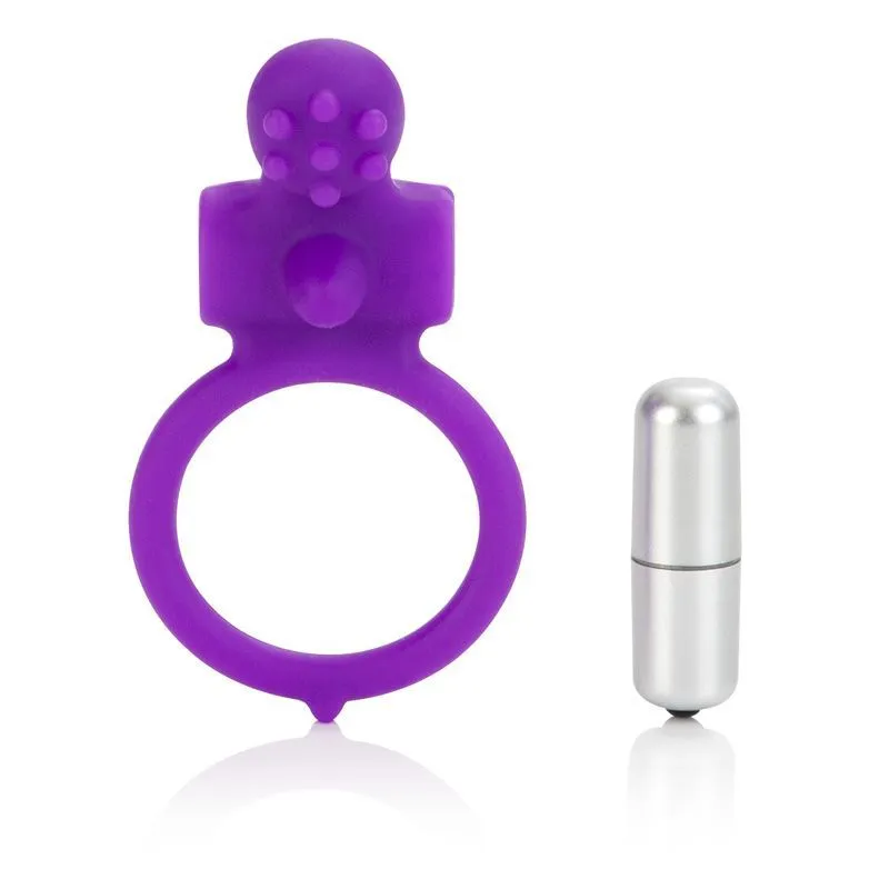 виброкольцо california exotic novelties body & soul inspiration, фиолетовое в 