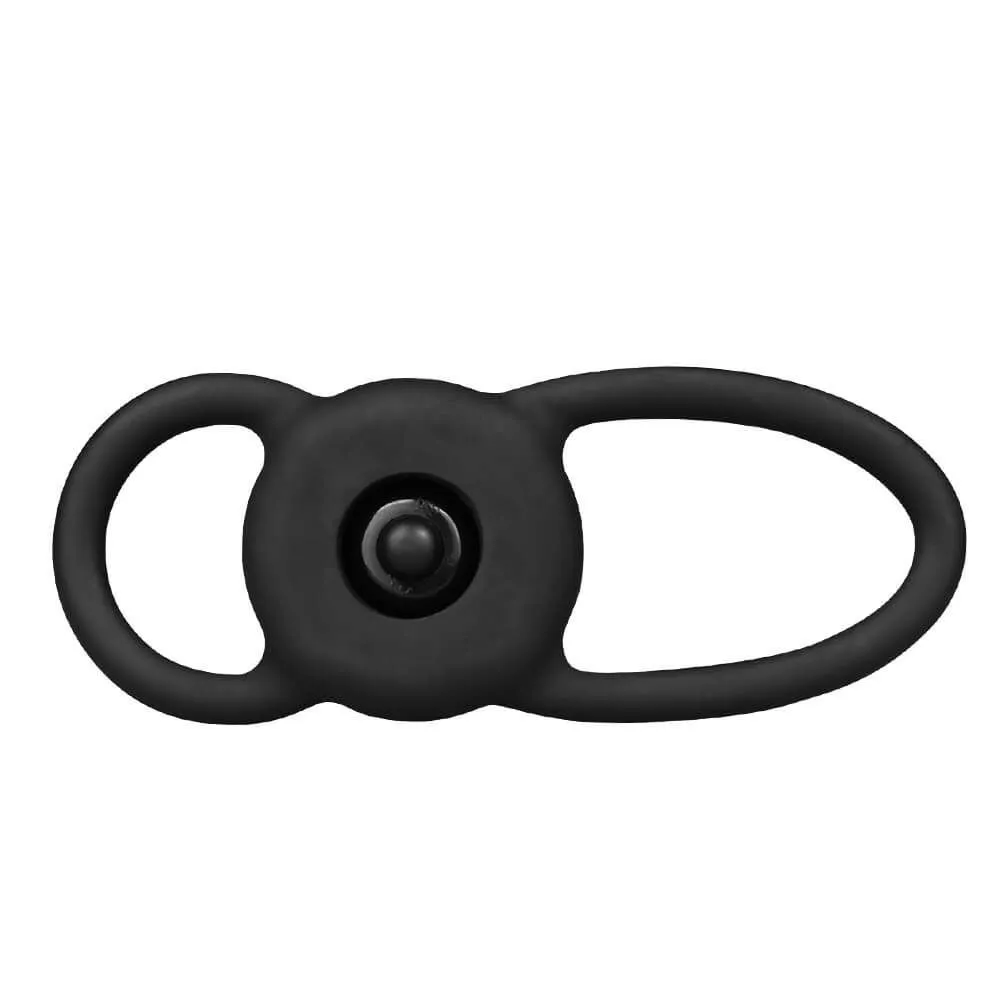 насадка на член lovetoy vibrating rock double cock, чёрная в 