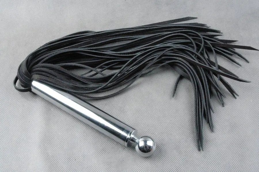 плетка beastly серебряная мечта, 55 см, чёрная в 