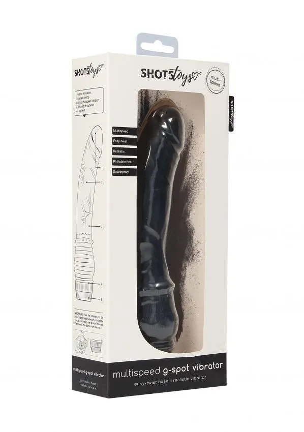 вибромассажер multispeed g-spot vibrator, чёрный в 