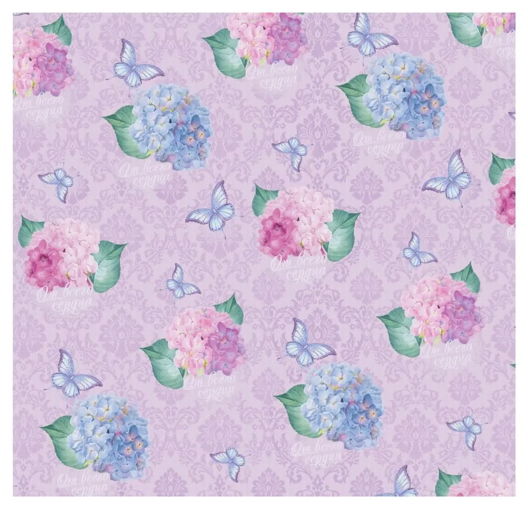 набор для упаковки подарка сима ленд восхитительные цветы, с аромабумагой в 