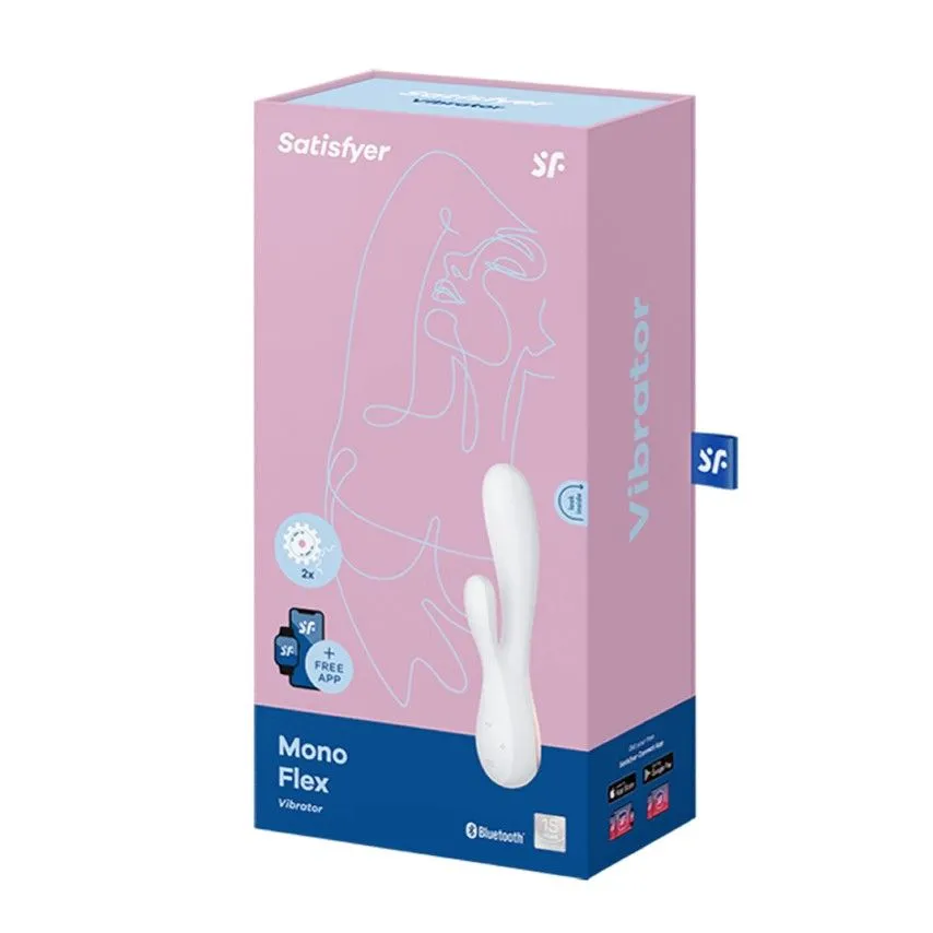 вибростимулятор satisfyer mono flex, белый в 