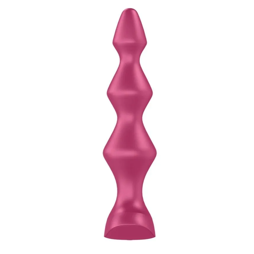 пробка анальная с вибрацией satisfyer lolli plug 1, красная в 