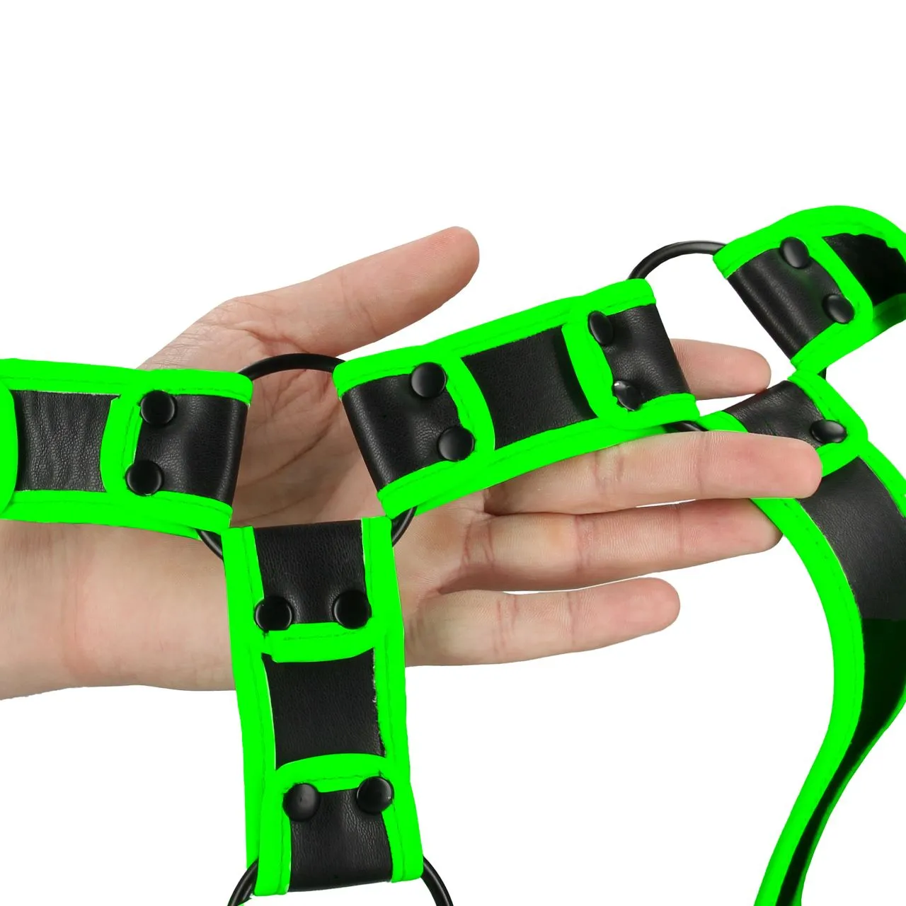 портупея body harness - glow in the dark (s/m) в 