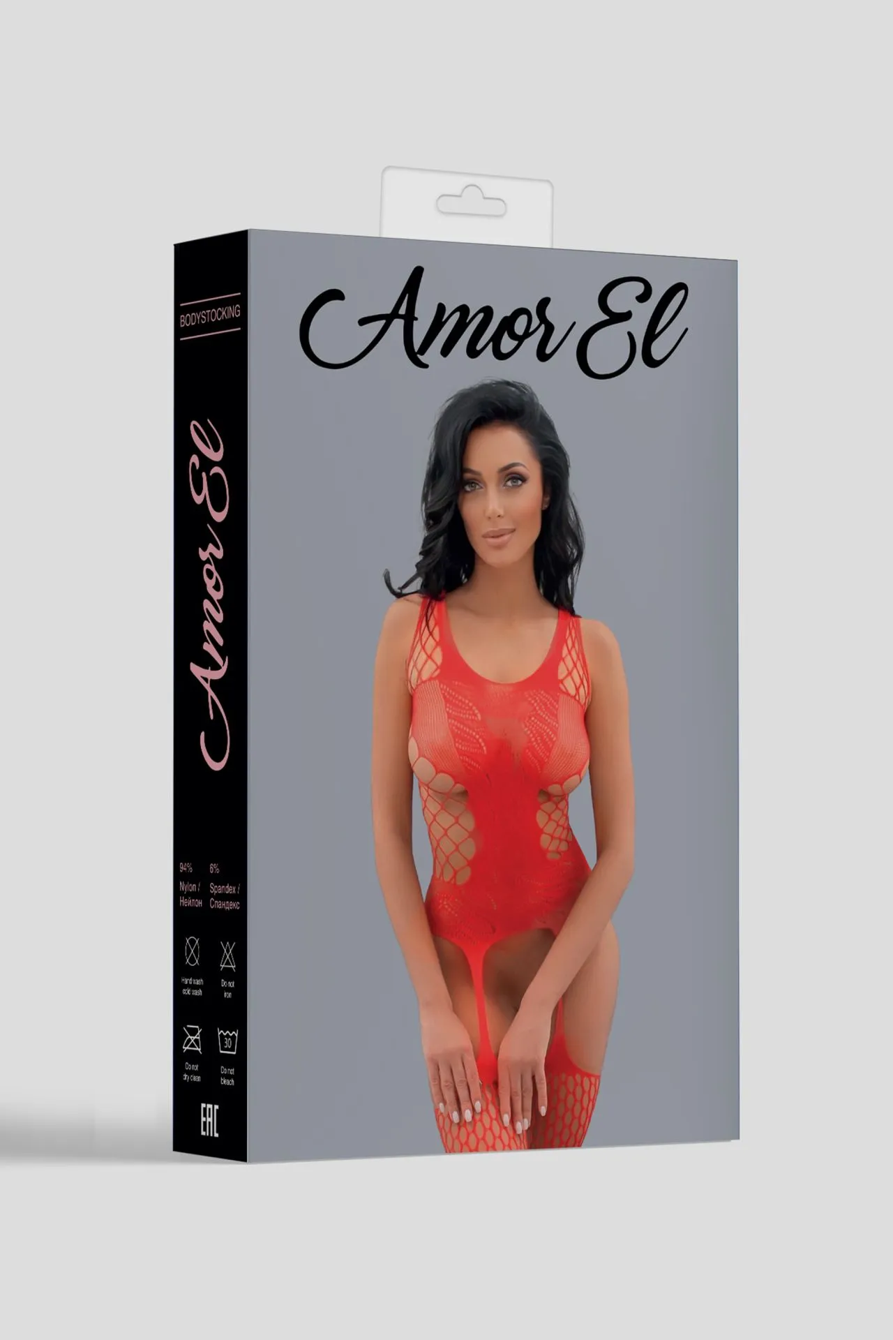 Эротическое кетсьюит (боди-комбинезон) ines s/l красный в 