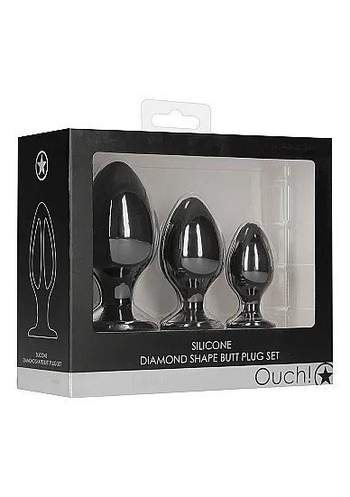 Набор анальных пробок Diamond Shape Butt Plug Set