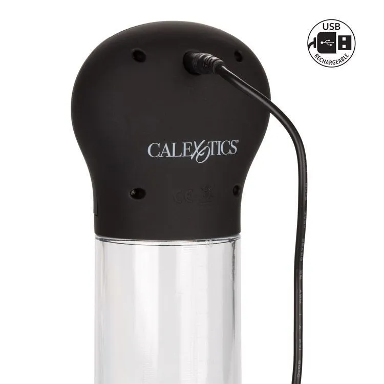 помпа california exotic novelties apollo rechargeable power pump, прозрачная в 