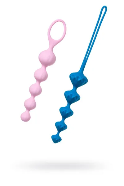 набор из 2 цепочек satisfyer beads colored 000862sa в 