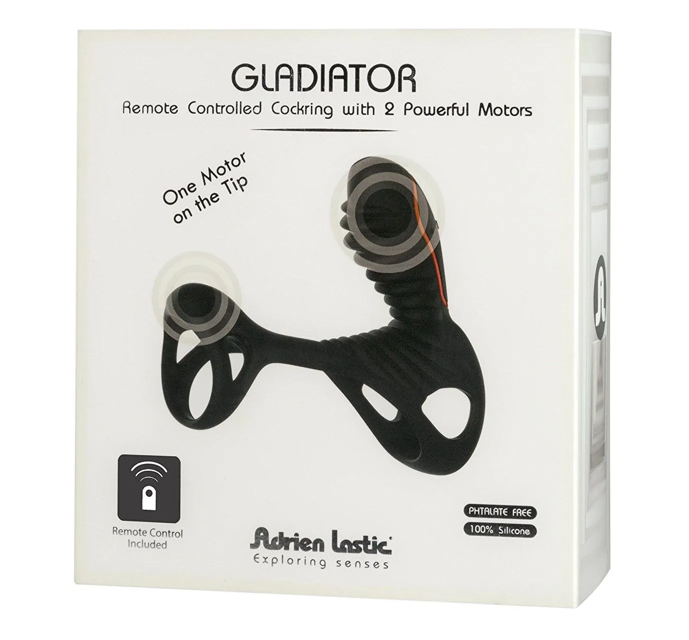 вибронасадка adrien lastic gladiator на ду, чёрная в 