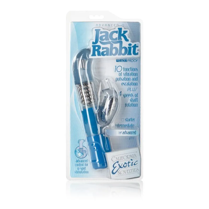 вибратор california exotic novelties advanced g jack rabbit, голубой в 
