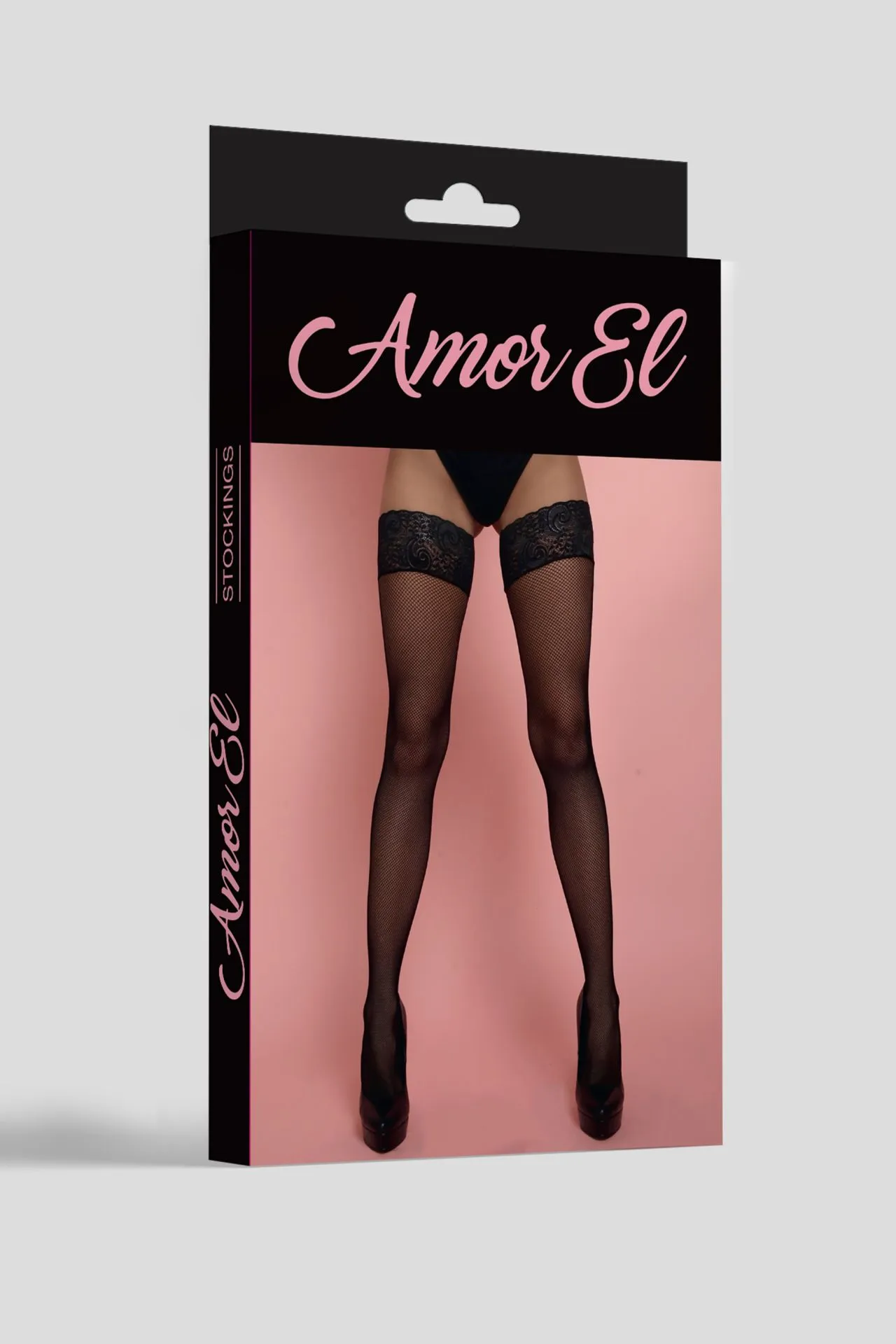 Эротическое чулки в мелкую сетку rosa vintage с рисунком сзади s/l черные в 