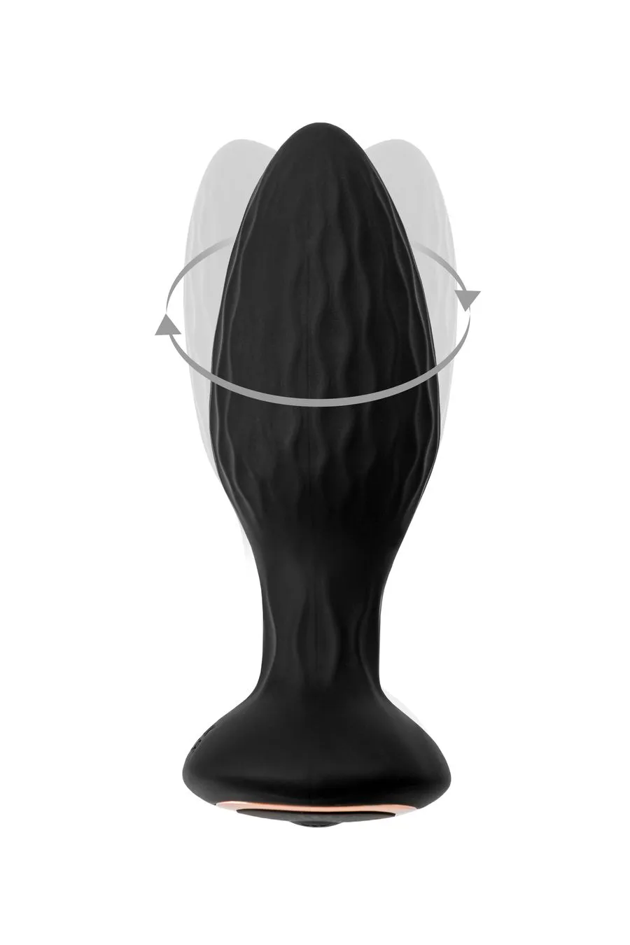 анальная вибровтулка с ротацией popo pleasure tucana, с управлением от приложения и пульта, силикон в 