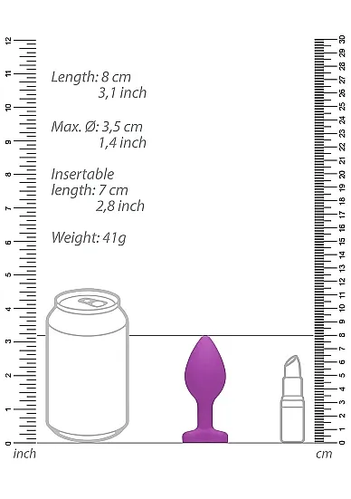 анальная пробка large ribbed diamond heart plug в 