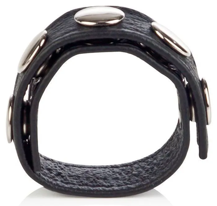 Утяжка кожаная California Exotic Colt Adjustable 5 Snap, черная