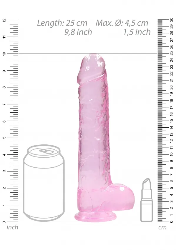 фаллоимитатор 23 см. realistic dildo with balls в 