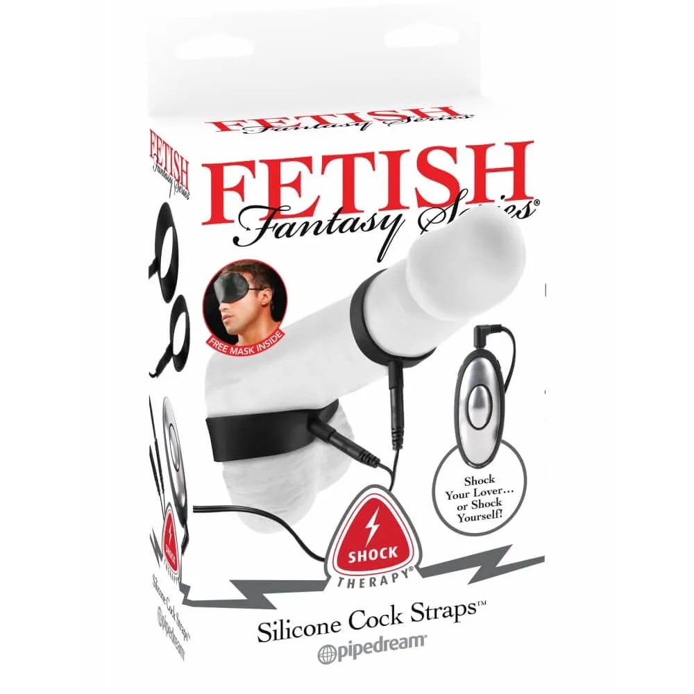 электростимулятор pipedream shock therapy silicone cock straps, с кольцами в 