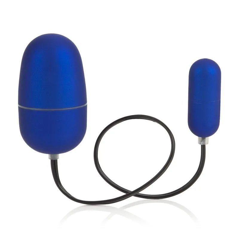 виброяйцо california exotic novelties body & soul remote ii, синее в 