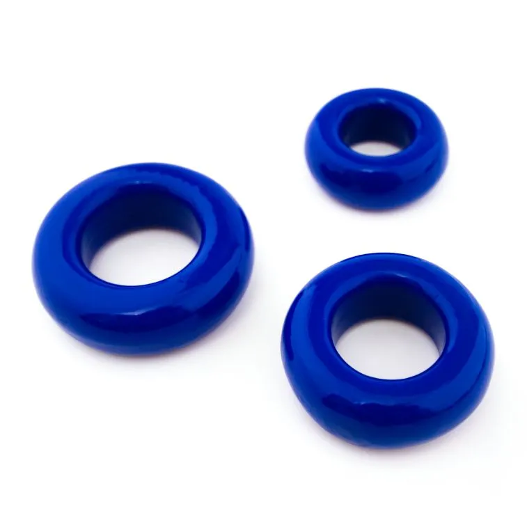 набор эрекционных колец pinkrabbit toyz, синий в 