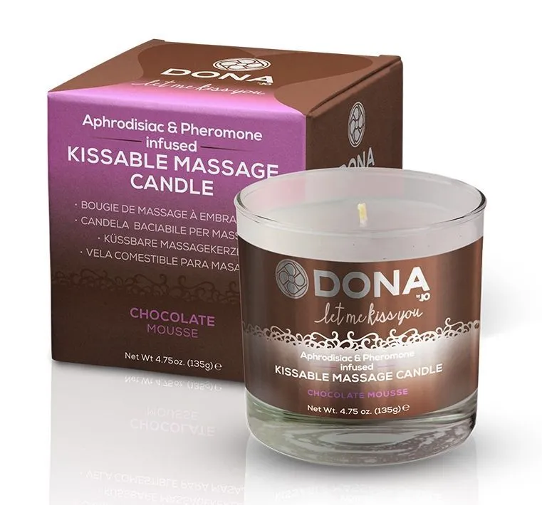 свеча массажная с феромонами system jo шоколадный мусс, 135 г в 