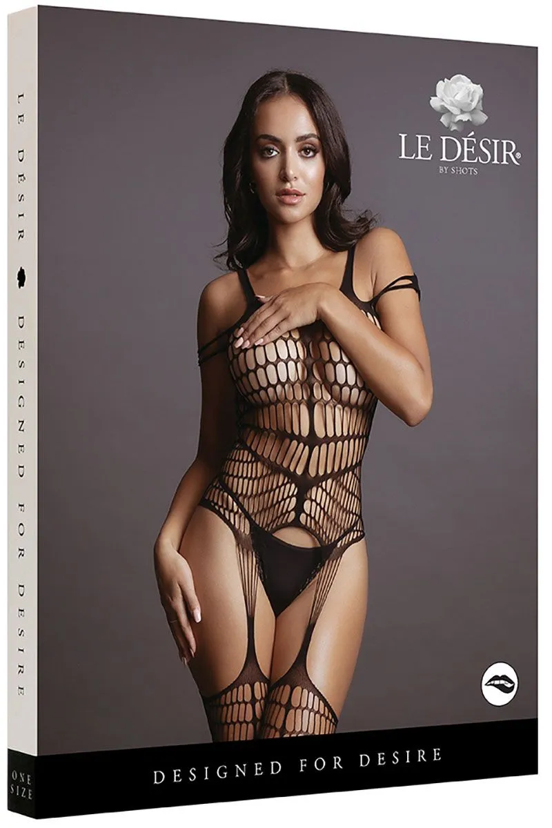 Эротическое кетсьюит le desir (боди-комбинезон), черный в 